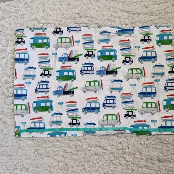 Pottery Barn Kids Cars Print Standard Pillow Case - Picture 3 of 8